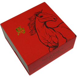 Pre-Owned 2014 UK Lunar Horse 1oz Gold Proof Coin