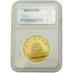 Pre-Owned 1989 Chinese Panda 1oz Gold Coin NGC Graded MS 67 - 3639669-009