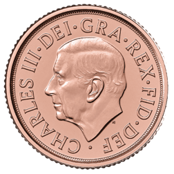 Pre-Owned 2022 UK Elizabeth II Memorial Quarter Sovereign Proof Gold Coin