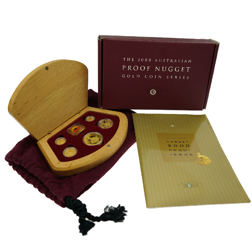 Pre-Owned 2000 Australian Nugget Proof Gold Coin Series - 5 Coin Set