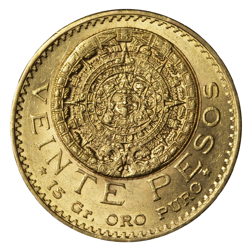 Pre-Owned 1920 Mexican 20 Peso Gold Coin