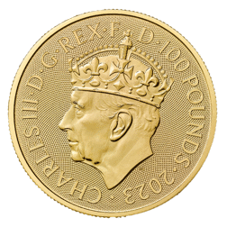 Pre-Owned 2023 UK King Charles III Coronation 1oz Gold Coin