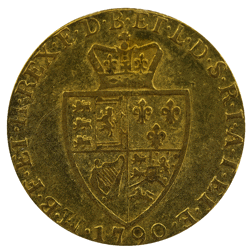 Pre-Owned 1790 UK George III Spade Guinea Gold Coin - Boxed