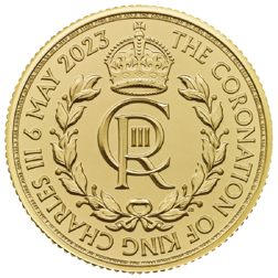 Pre-Owned 2023 UK King Charles III Coronation 1/4oz Gold Coin