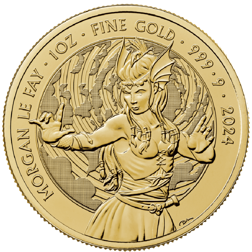 2024 UK Morgan le Fay Myths and Legends 1oz Gold Coin