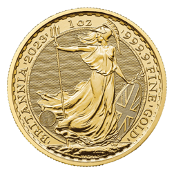 Pre-Owned 2023 UK King Charles III Coronation Britannia 1oz Gold Coin