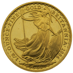 Pre-Owned 2006 UK Britannia 1/2oz Proof Design Gold Coin
