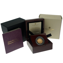 Pre-Owned 2022 UK Memorial Half Sovereign Proof Gold Coin