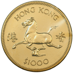 Pre-Owned 1978 Hong Kong Year of the Horse $1000 Gold Coin