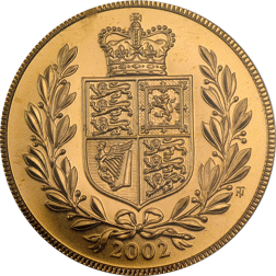 Pre-Owned 2002 UK Full Sovereign Gold Coin - Carded