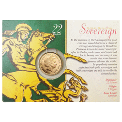 Pre-Owned 2001 UK Full Sovereign Gold Coin - Carded