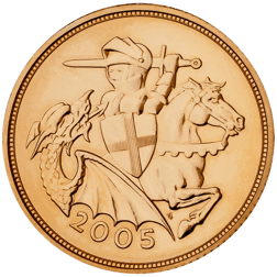 Pre-Owned 2005 UK Full Sovereign Gold Coin - Carded