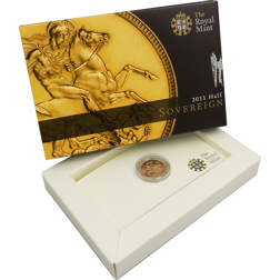 Pre-Owned 2011 UK Boxed Half Sovereign Gold Coin