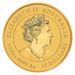 Pre-Owned 2023 Australian Lunar Rabbit 1/10oz Gold Coin