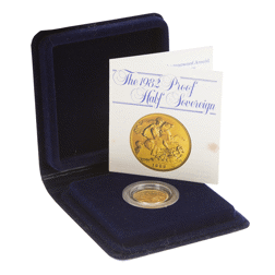 Pre-Owned 1982 UK Proof Half Sovereign Gold Coin