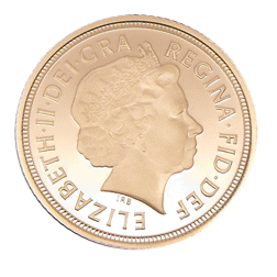 Pre-Owned 2009 UK Proof Half Sovereign Gold Coin