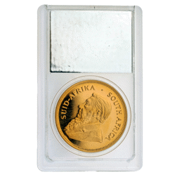 Pre-Owned 1977 South African Krugerrand 1oz Proof Gold Coin - SAGCE Graded 104 - Certificate 25844