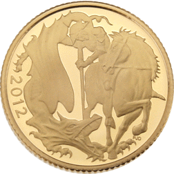 Pre-Owned 2012 UK Half Sovereign Proof Gold Coin