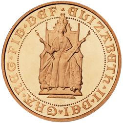 Pre-Owned 1989 UK '500th Anniversary' Half Sovereign Proof Gold Coin
