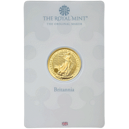 Pre-Owned 2022 UK Britannia 1/4oz Gold Coin - Carded