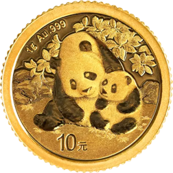 2024 Chinese Panda 1g Gold Coin