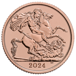 2024 UK Half Sovereign Gold Coin
