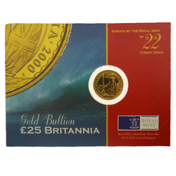 Pre-Owned 2000 UK Britannia 1/4oz Gold Coin - Carded