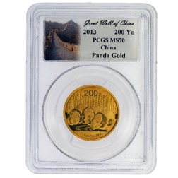 Pre-Owned 2013 Chinese Panda 1/2oz Gold Coin - PCGS Graded MS70 - 26874424