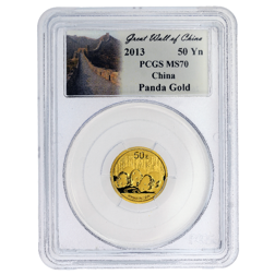Pre-Owned 2013 Chinese Panda 1/10oz Gold Coin - PCGS Graded MS70 - 26827378