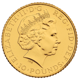 Pre-Owned 2014 UK Lunar Horse 1/10oz Brilliant Uncirculated Gold Coin - Boxed