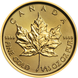 2024 Canadian Maple 1/10oz Gold Coin