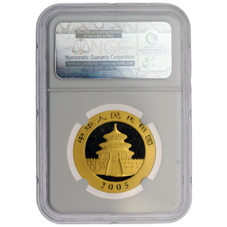 Pre-Owned 2005 Chinese Panda 1oz Gold Coin - NGC Graded MS69 - 3595690-016