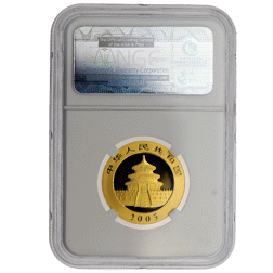Pre-Owned 2005 Chinese Panda 1/2oz Gold Coin - NGC Graded MS69 - 3481256-081