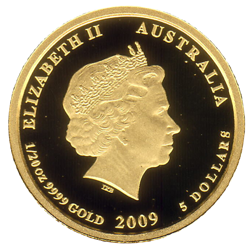 Pre-Owned 2009 Australian Kookaburra (1992 Design) 1/20oz Gold Coin