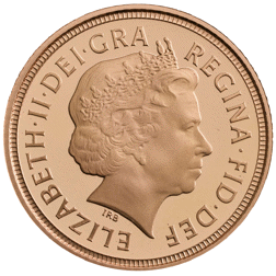 Pre-Owned 2014 UK Half Sovereign Proof Gold Coin - Missing Outer Box