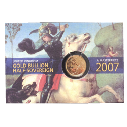 Pre-Owned 2007 UK Half Sovereign Gold Coin - Carded