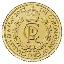 Pre-Owned 2023 UK King Charles III Coronation 1/10oz Gold Coin
