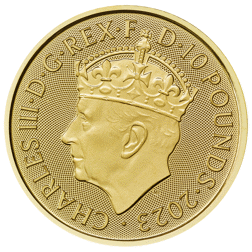 Pre-Owned 2023 UK King Charles III Coronation 1/10oz Gold Coin