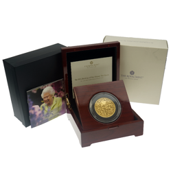 Pre-Owned 2021 UK Queen Elizabeth II 95th Birthday 5oz Proof Gold Coin