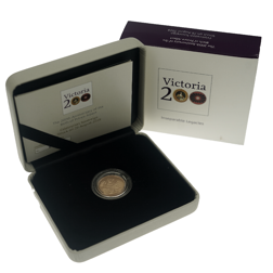 Pre-Owned 2019 UK Prince Albert 200th Anniversary 'Struck on the Day' Boxed Full Sovereign Gold Coin