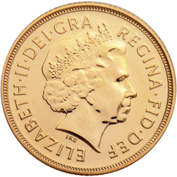 Pre-Owned 2002 UK 'Shield' Half Sovereign Gold Coin