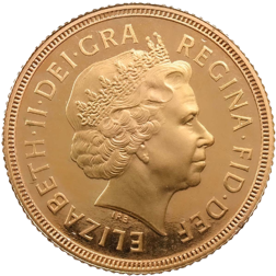 Pre-Owned 1998 UK £2 Double Sovereign Proof Design Gold Coin