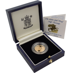 Pre-Owned 1990 UK Proof Half Sovereign Gold Coin