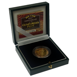 Pre-Owned 2005 400th Anniversary of the Gunpowder Plot £2 Proof Gold Coin