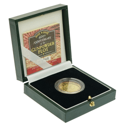 Pre-Owned 2005 400th Anniversary of the Gunpowder Plot £2 Proof Gold Coin