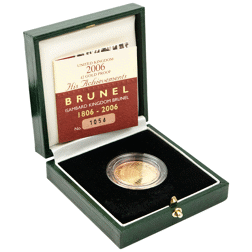Pre-Owned 2006 UK Brunel Achievements £2 Proof Gold Coin