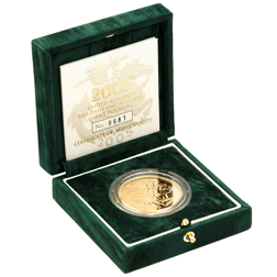 Pre-Owned 2005 UK Brilliant Uncirculated £5 Gold Coin