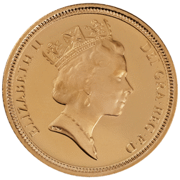Pre-Owned 1996 UK Half Sovereign Proof Gold Coin