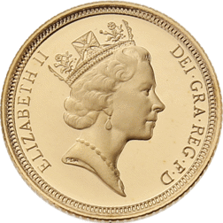 Pre-Owned 1995 UK Half Sovereign Proof Gold Coin