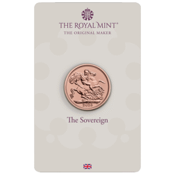 Pre-Owned 2023 UK Coronation Half Sovereign Gold Coin - Carded